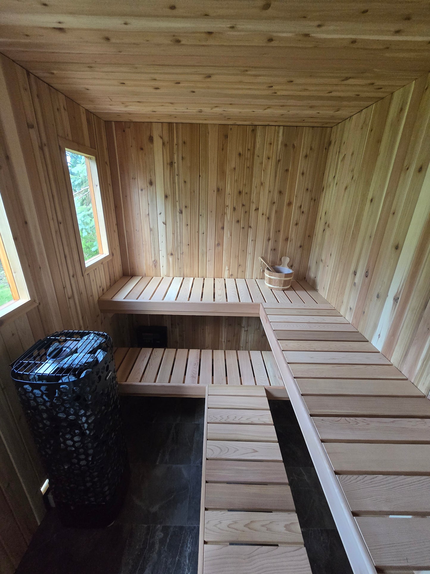 Pure Loyly 6+ Person Outdoor Sauna w/ changroom