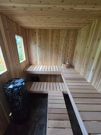 Pure Loyly 6+ Person Outdoor Sauna w/ changroom
