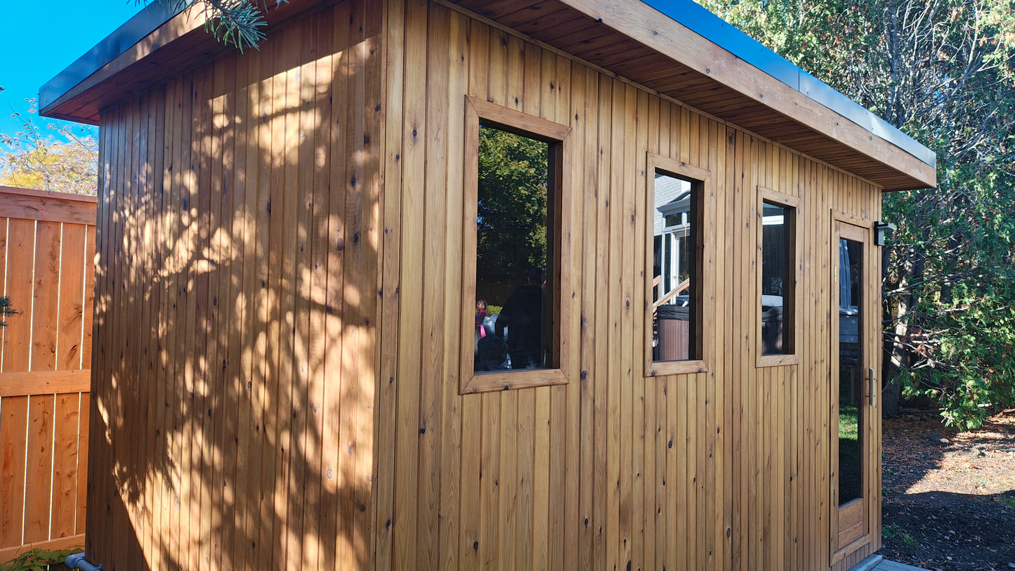Pure Loyly 6+ Person Outdoor Sauna w/ changroom