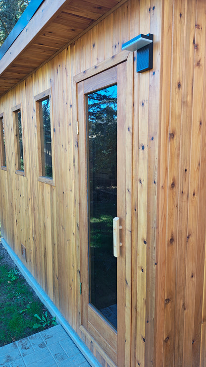 Pure Loyly 6+ Person Outdoor Sauna w/ changroom