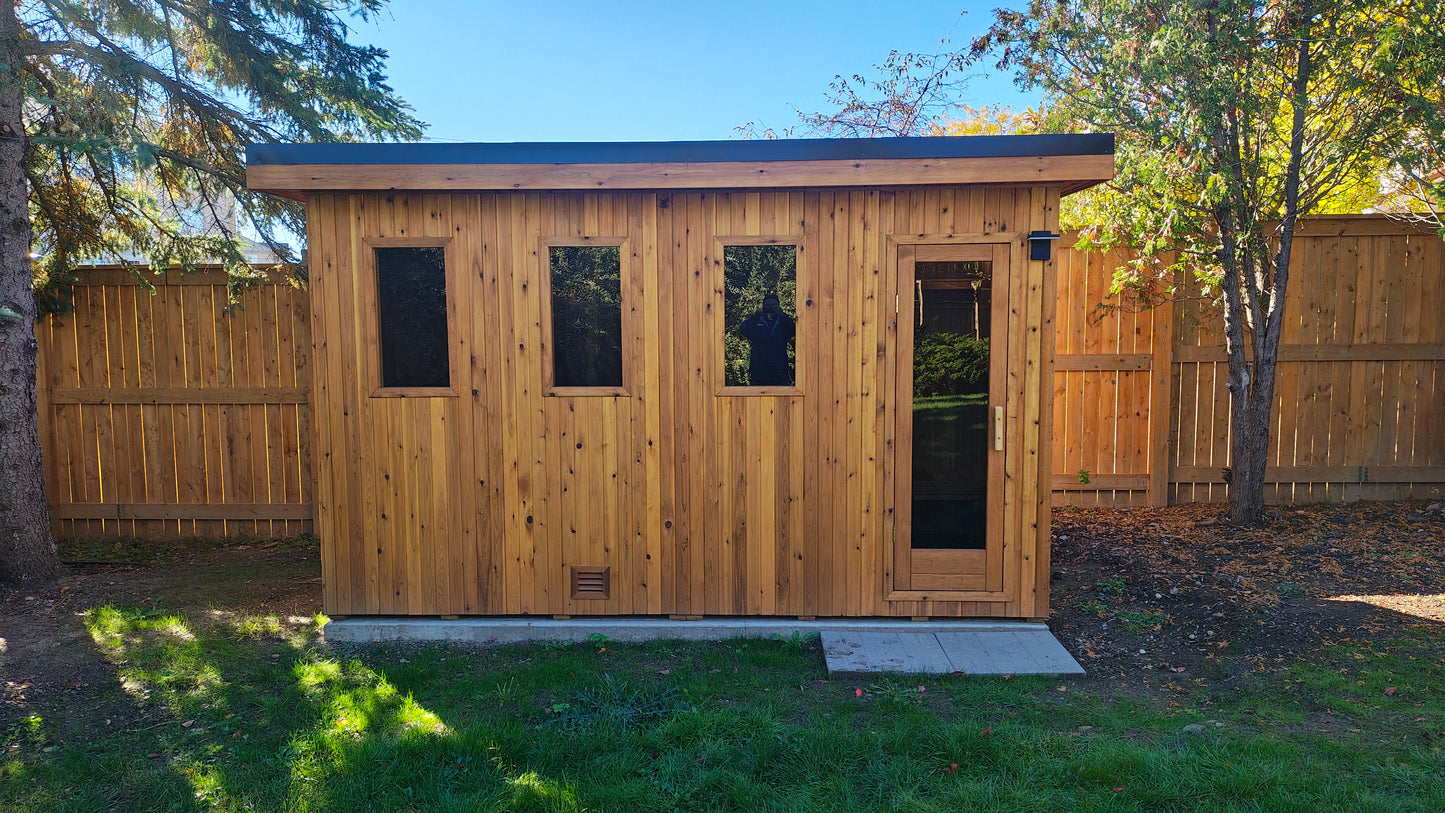 Pure Loyly 6+ Person Outdoor Sauna w/ changroom