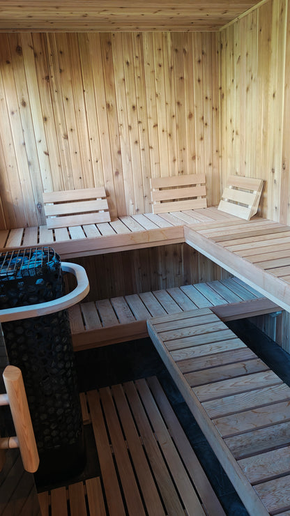 Pure Loyly 6+ Person Outdoor Sauna w/ changroom