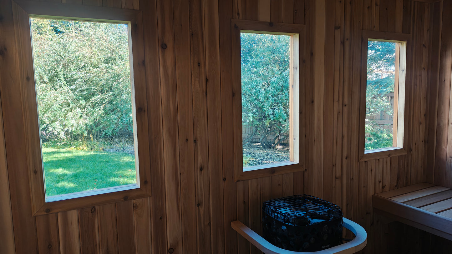 Pure Loyly 6+ Person Outdoor Sauna w/ changroom